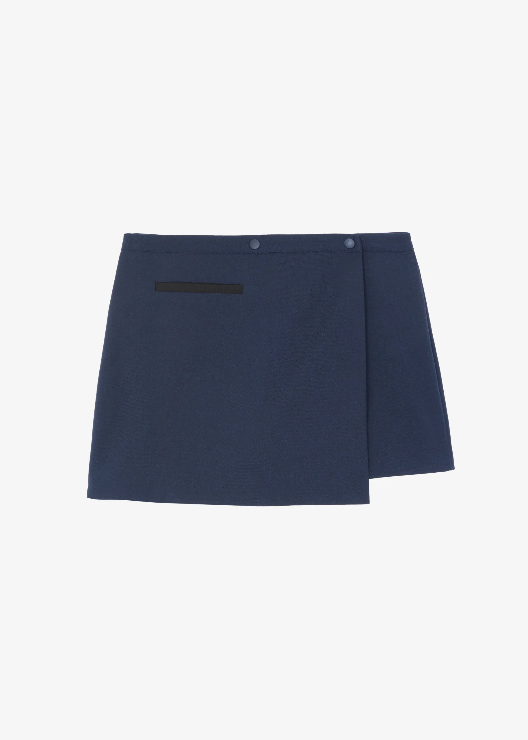 The Frankie Shop Hava Wrap Skort Navy