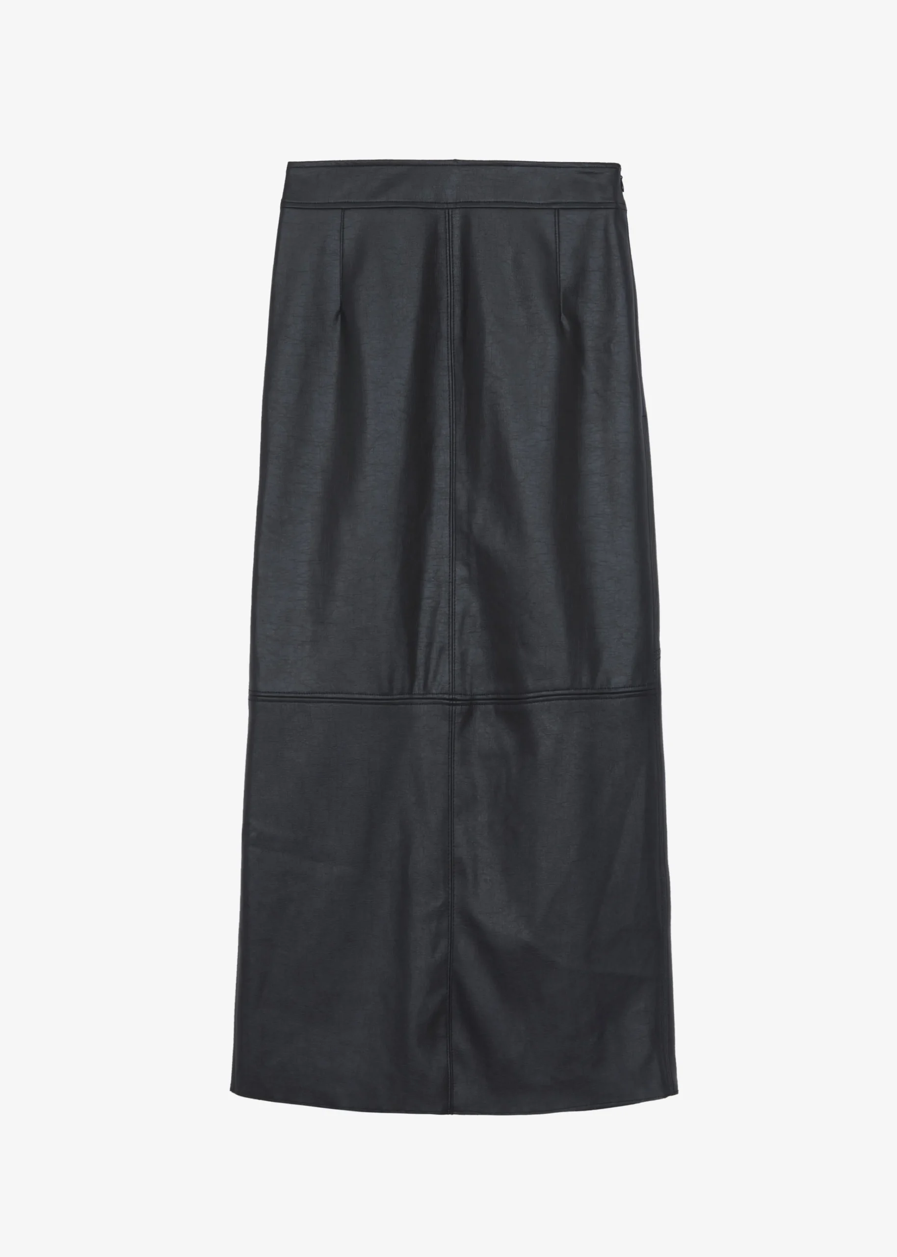 The Frankie Shop Heather Leather Pencil Skirt Black Discount