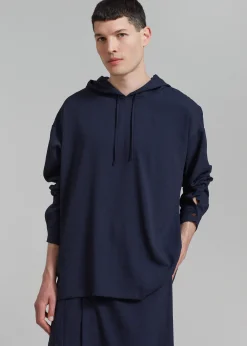 The Frankie Shop Heith Light Hoodie Blue Hot