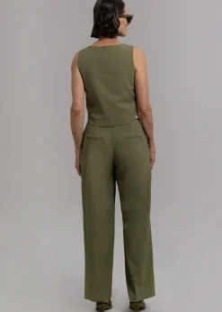 The Frankie Shop Holi Vest Olive Hot