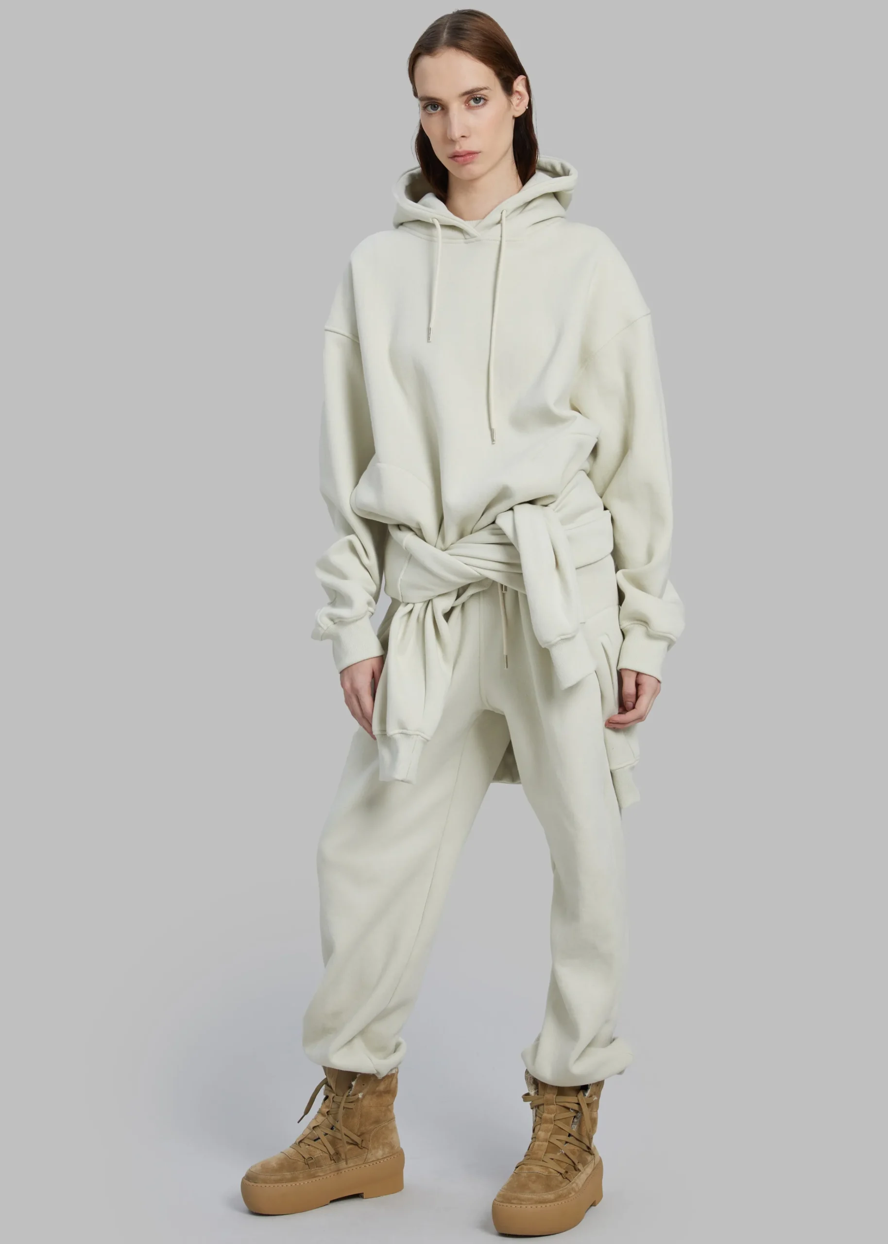 The Frankie Shop Hoops Hoodie Birch Online