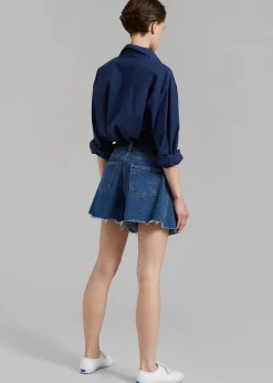 The Frankie Shop Howell Denim Shorts Blue Denim Best