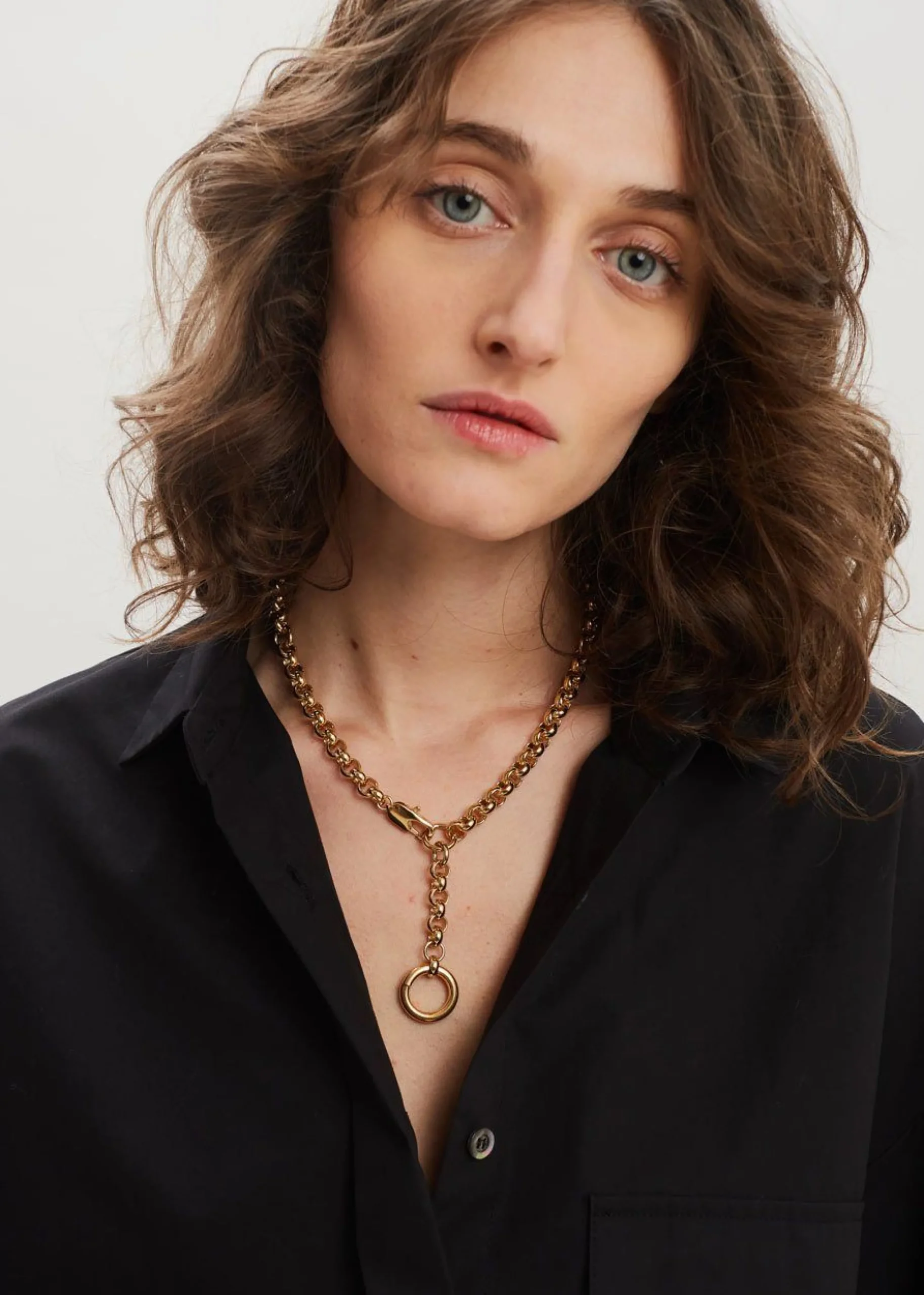 The Frankie Shop Ingrid Balloon Sleeve Shirt Black Discount