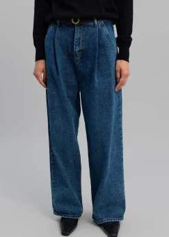 The Frankie Shop Isabella Denim Pants Medium Wash Sale