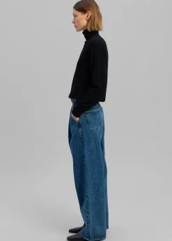 The Frankie Shop Isabella Denim Pants Medium Wash Sale
