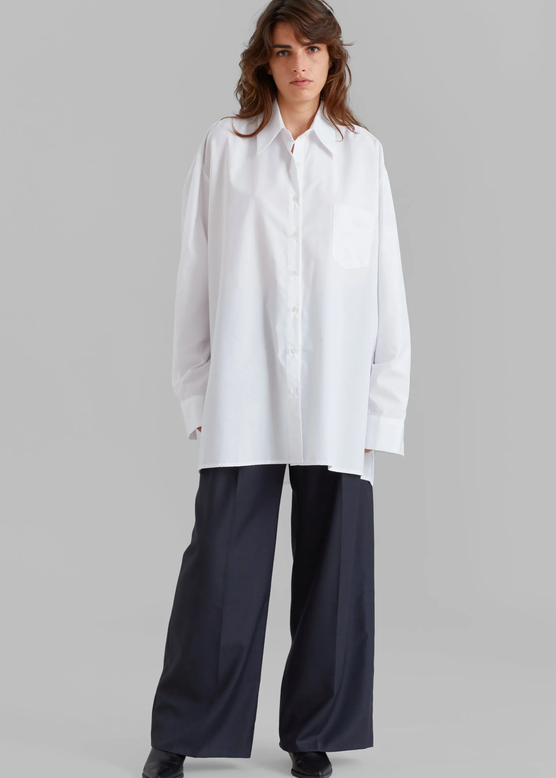 The Frankie Shop Jany Tie-Neck Shirt White Best