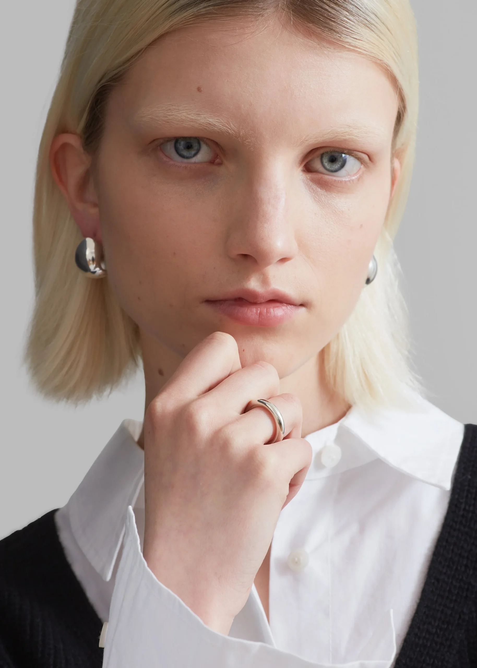The Frankie Shop Jasmin Sparrow Annora Ring Silver Hot