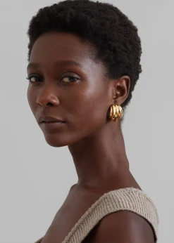 The Frankie Shop Jasmin Sparrow Homard Hoops Gold Sale