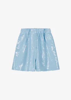 The Frankie Shop Jazz Sequins Boxer Shorts Sky Sale