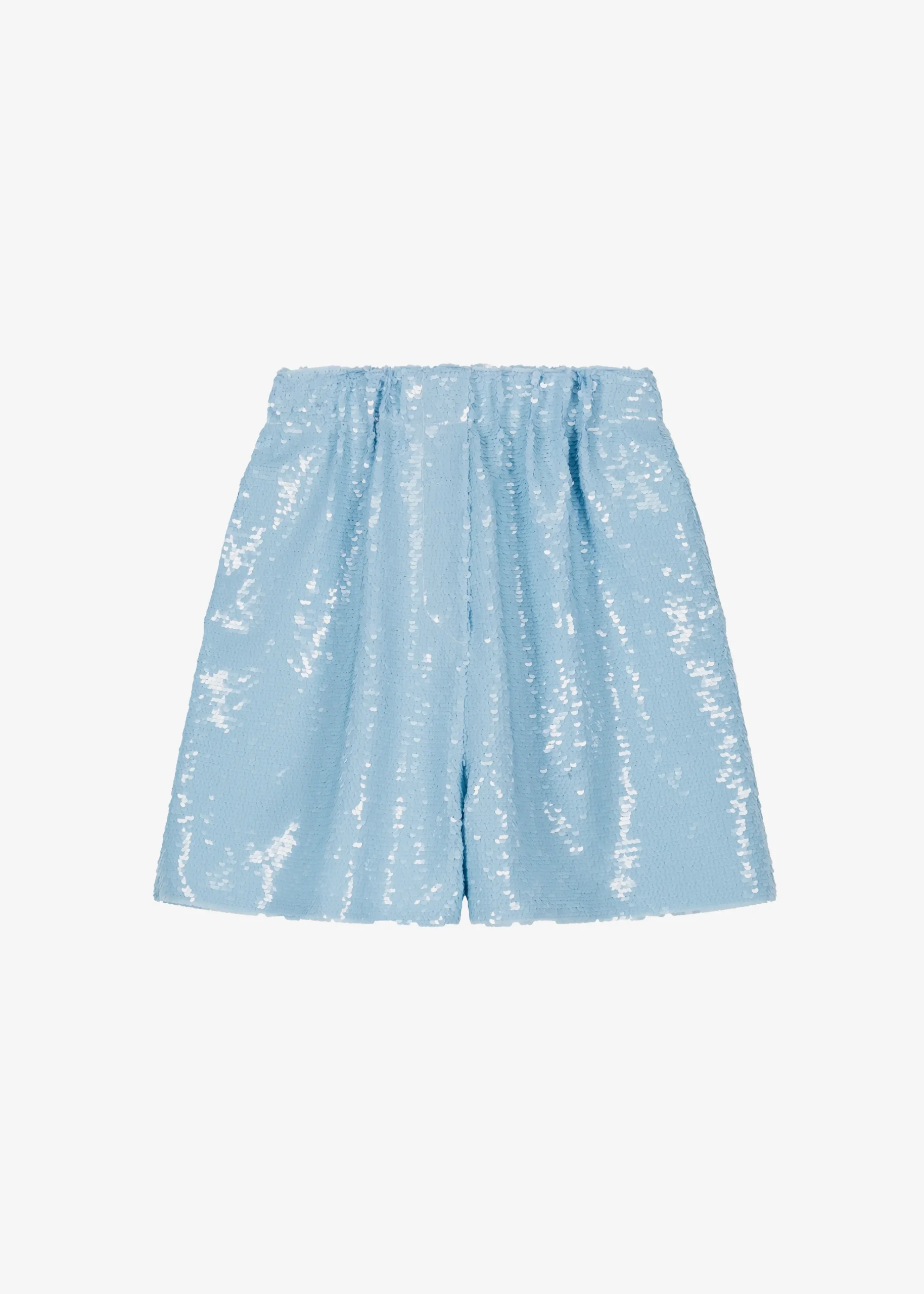 The Frankie Shop Jazz Sequins Boxer Shorts Sky Sale