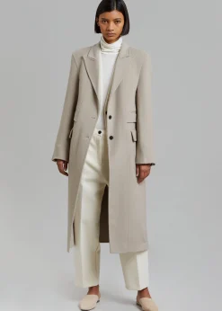 The Frankie Shop Jodie Double Pocket Coat Beige Online