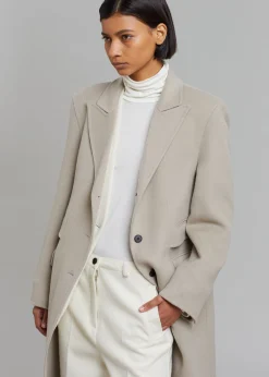 The Frankie Shop Jodie Double Pocket Coat Beige Online