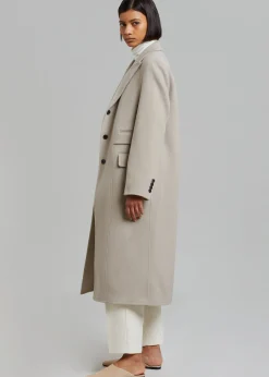 The Frankie Shop Jodie Double Pocket Coat Beige Online