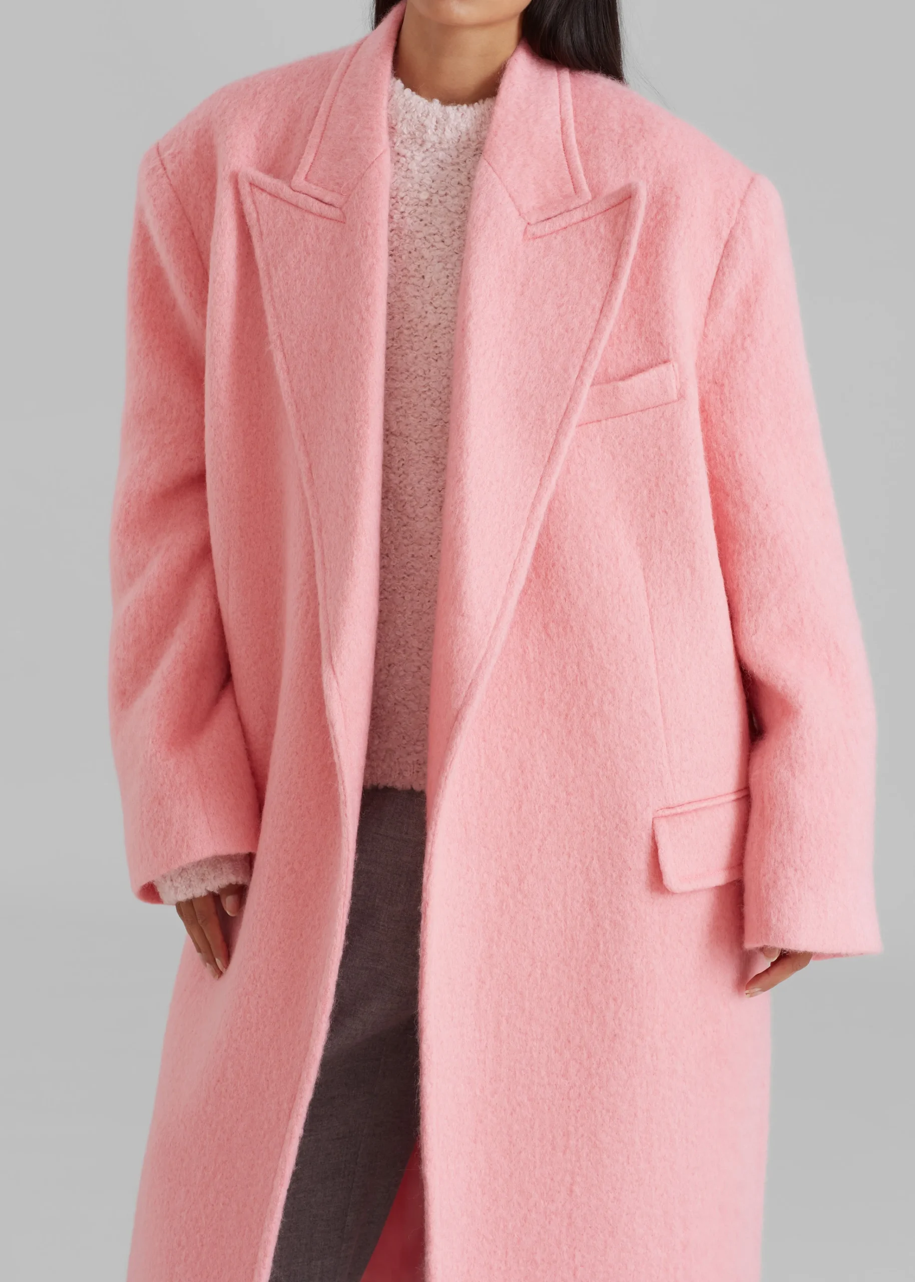 The Frankie Shop John Oversized Coat Pink Clearance