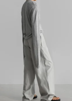 The Frankie Shop Juro V-Neck Knit Grey Clearance