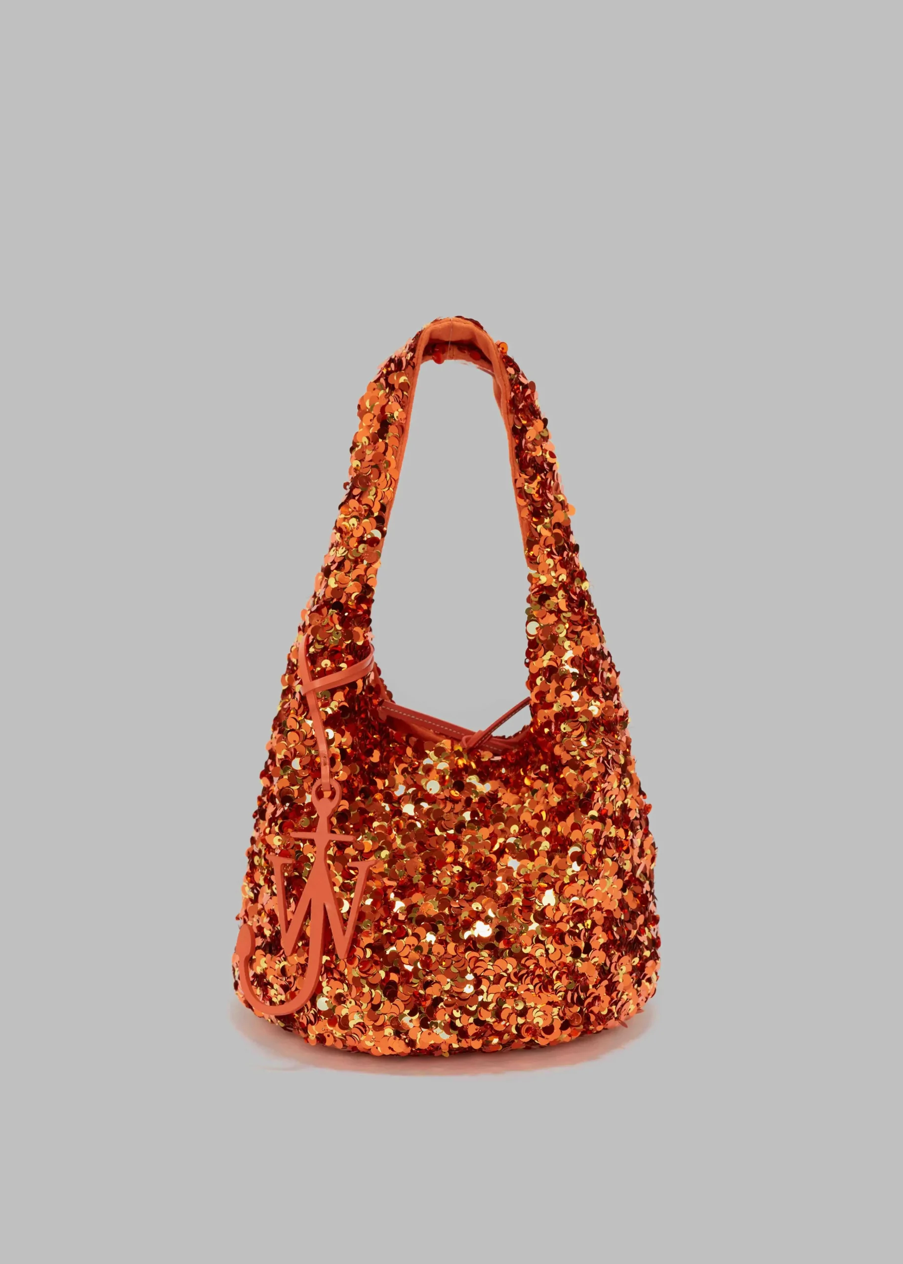 The Frankie Shop Jw Anderson Mini Sequin Shopper Top Handle Bag Orange Best