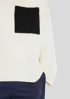 The Frankie Shop Jw Anderson Patch Pocket Turtleneck Off White/Black Online