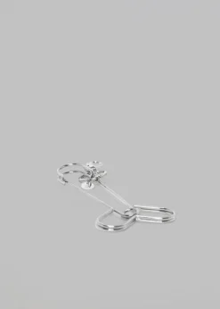 The Frankie Shop Jw Anderson Penis Outline Keyring Silver Clearance