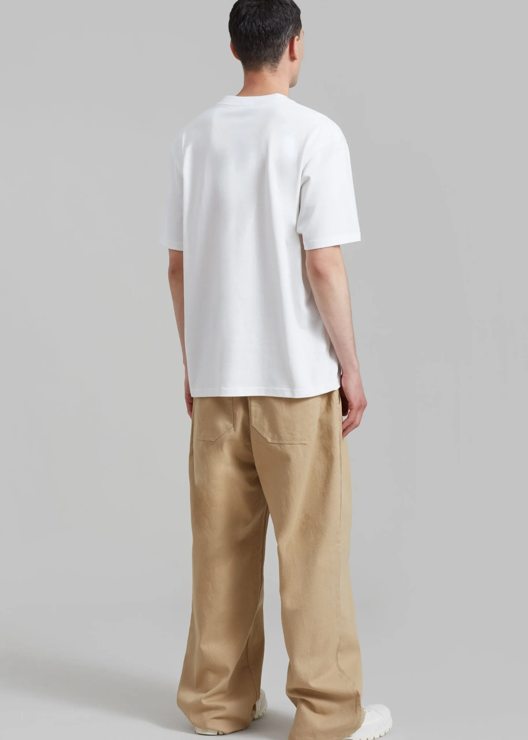 The Frankie Shop Jw Anderson Profile Stud Chest Pocket T-Shirt White Best