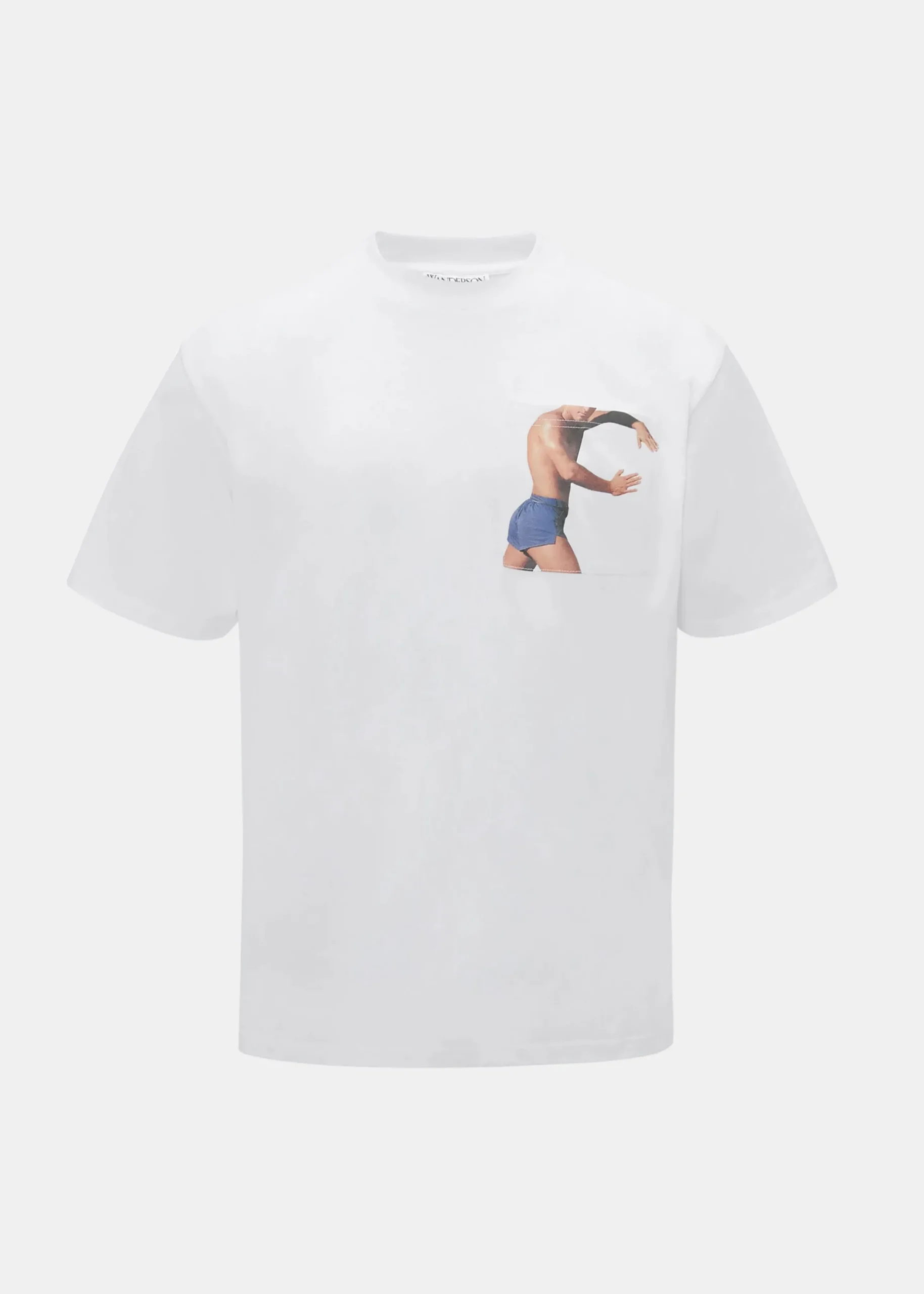 The Frankie Shop Jw Anderson Profile Stud Chest Pocket T-Shirt White Best
