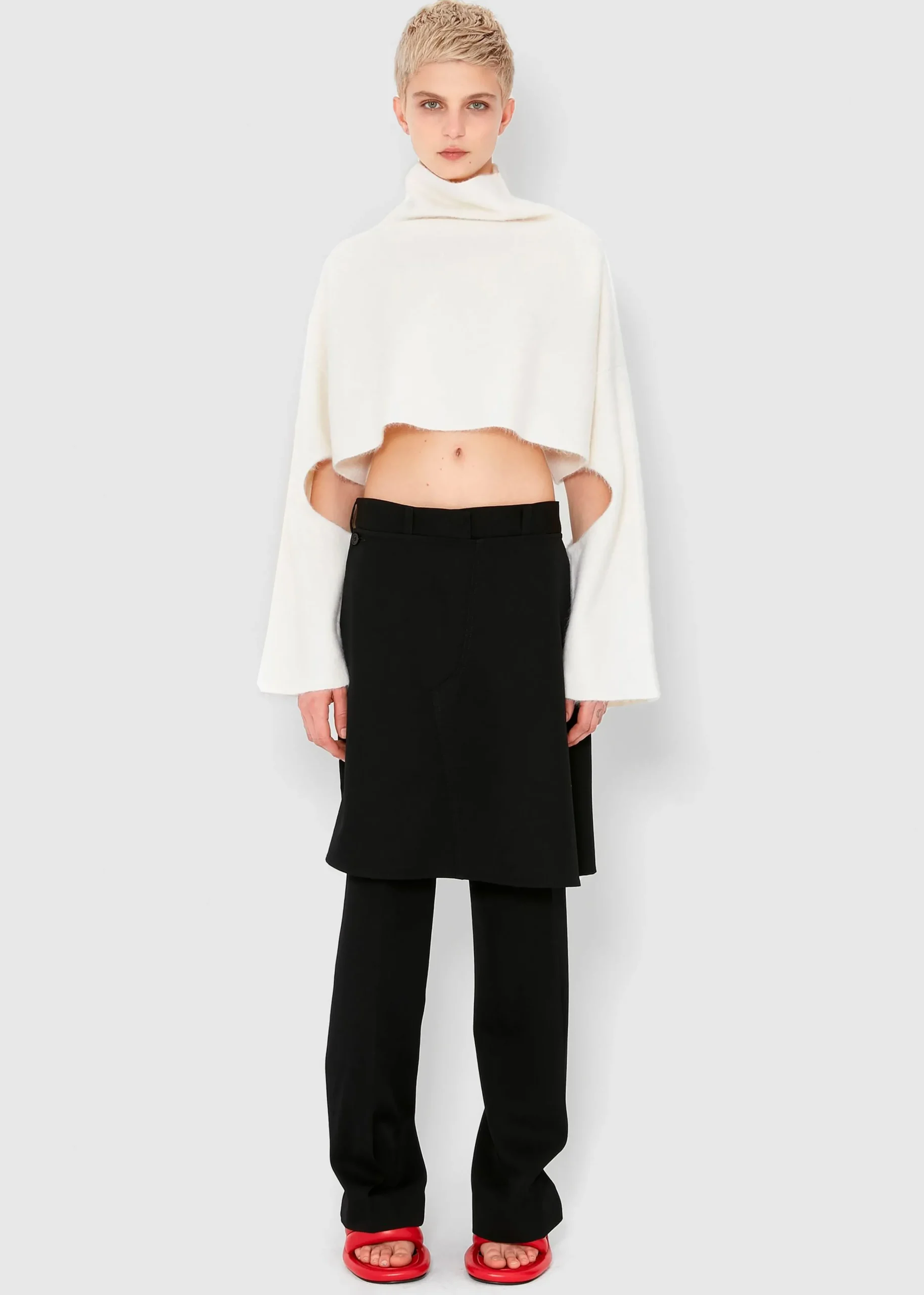 The Frankie Shop Jw Anderson Skirt Trousers Black Clearance