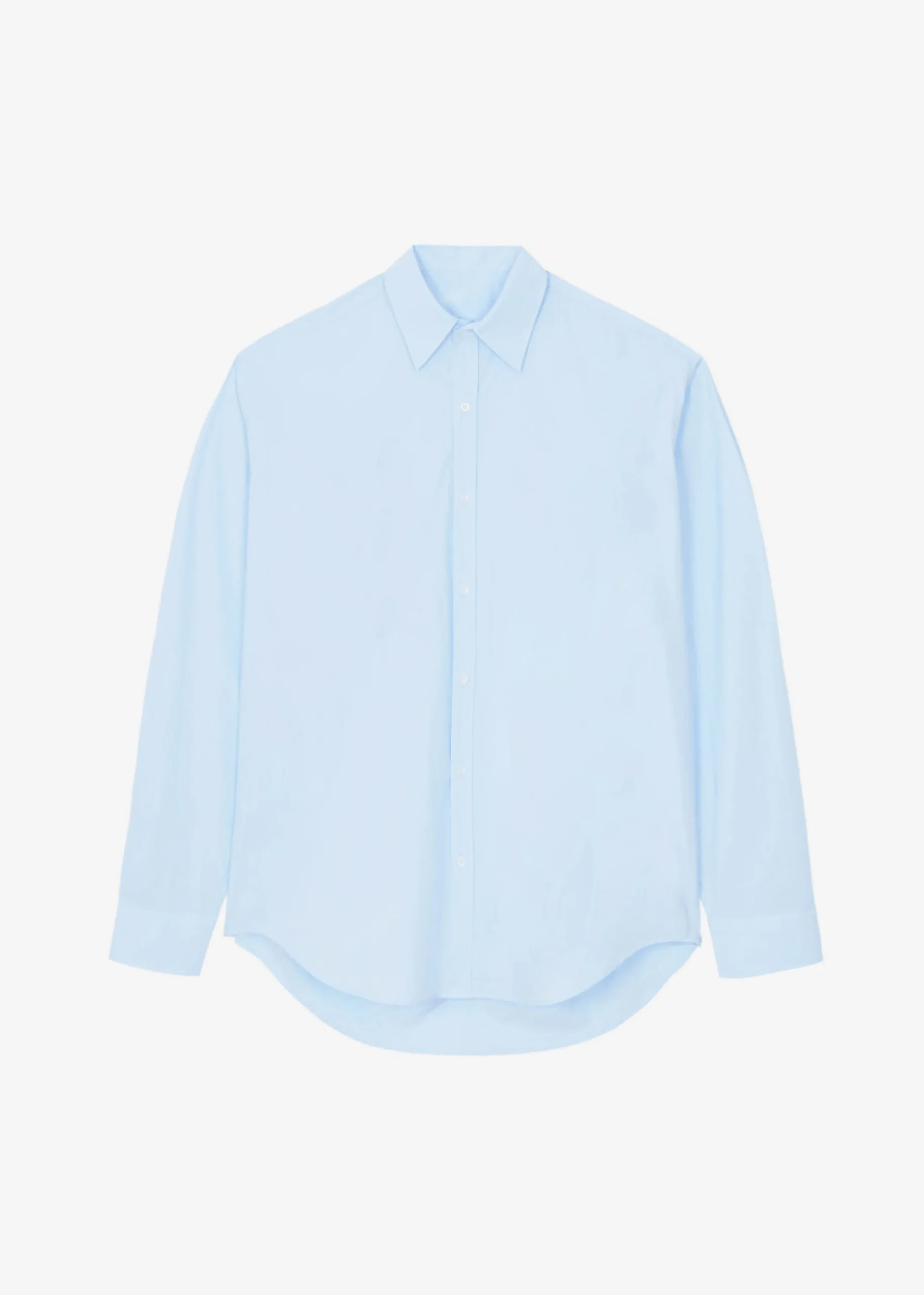 The Frankie Shop Kae Button Back Shirt Sky Hot
