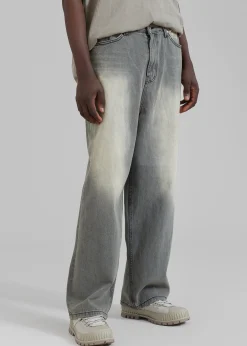 The Frankie Shop Kane Wide Jeans Grey Wash Best
