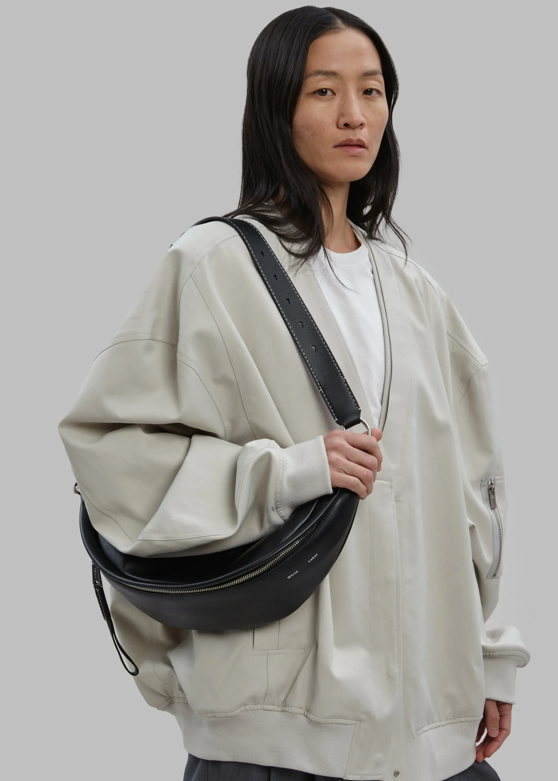 The Frankie Shop Kanna V-Neck Jacket Pale Khaki Clearance