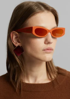 The Frankie Shop Karen Wazen Ciara Sunglasses Carrot Discount