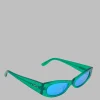 The Frankie Shop Karen Wazen Ciara Sunglasses Green Tea Discount