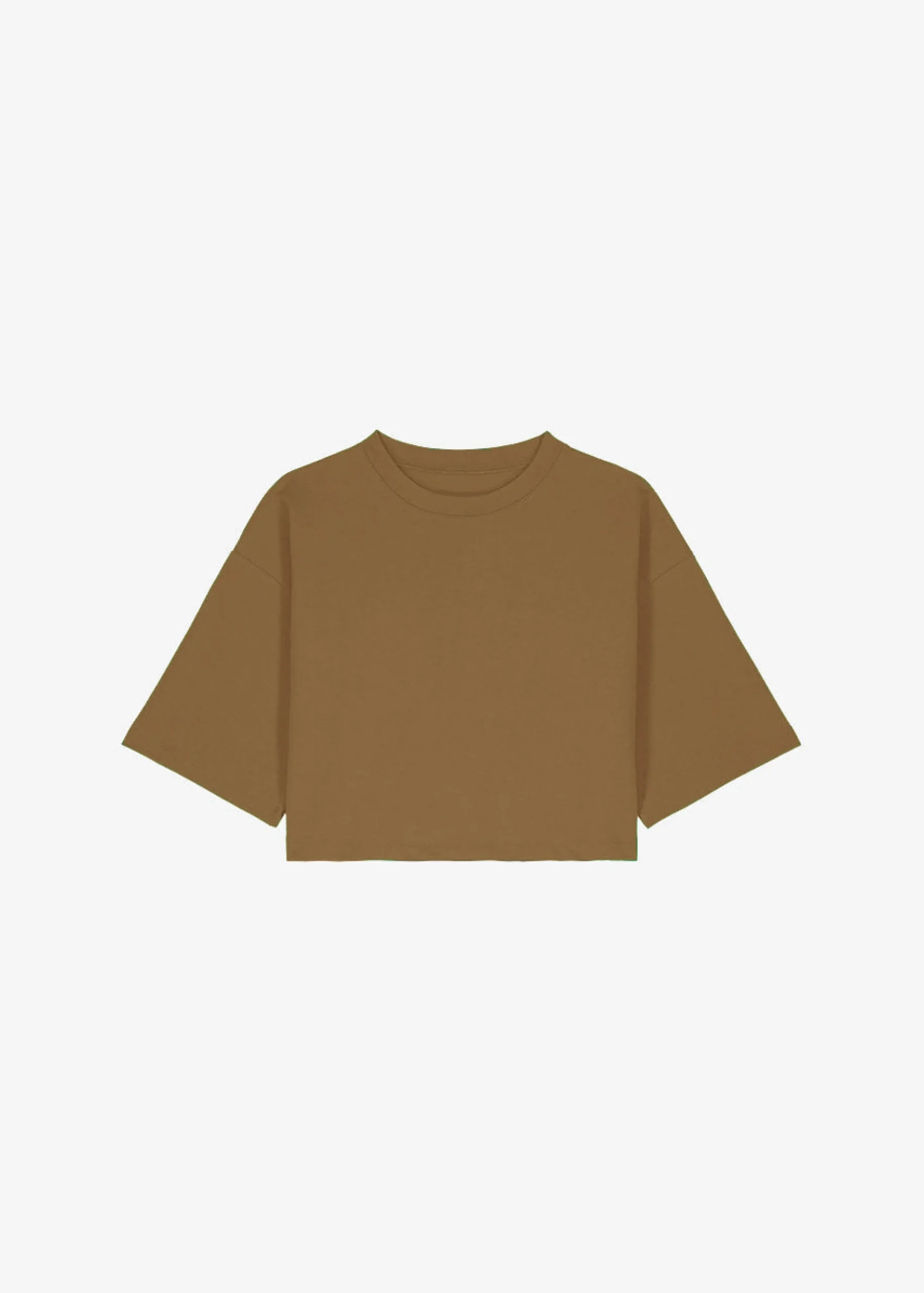 The Frankie Shop Karina Cropped T-Shirt Olive Online