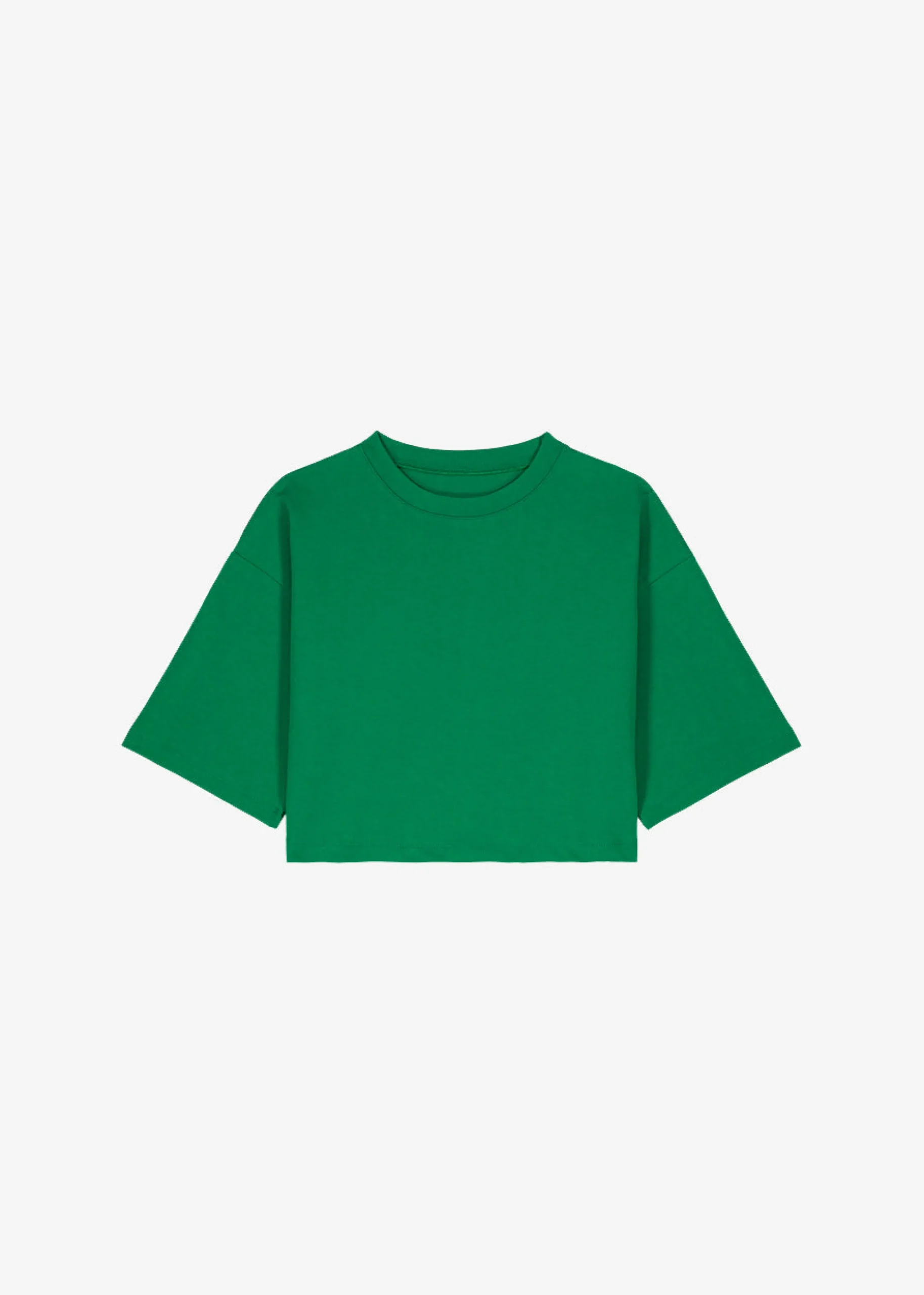 The Frankie Shop Karina Cropped T-Shirt Green Online