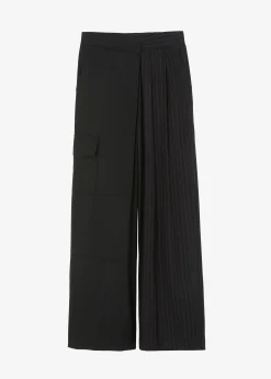 The Frankie Shop Karsyn Contrast Pinstripe Pants Black Sale