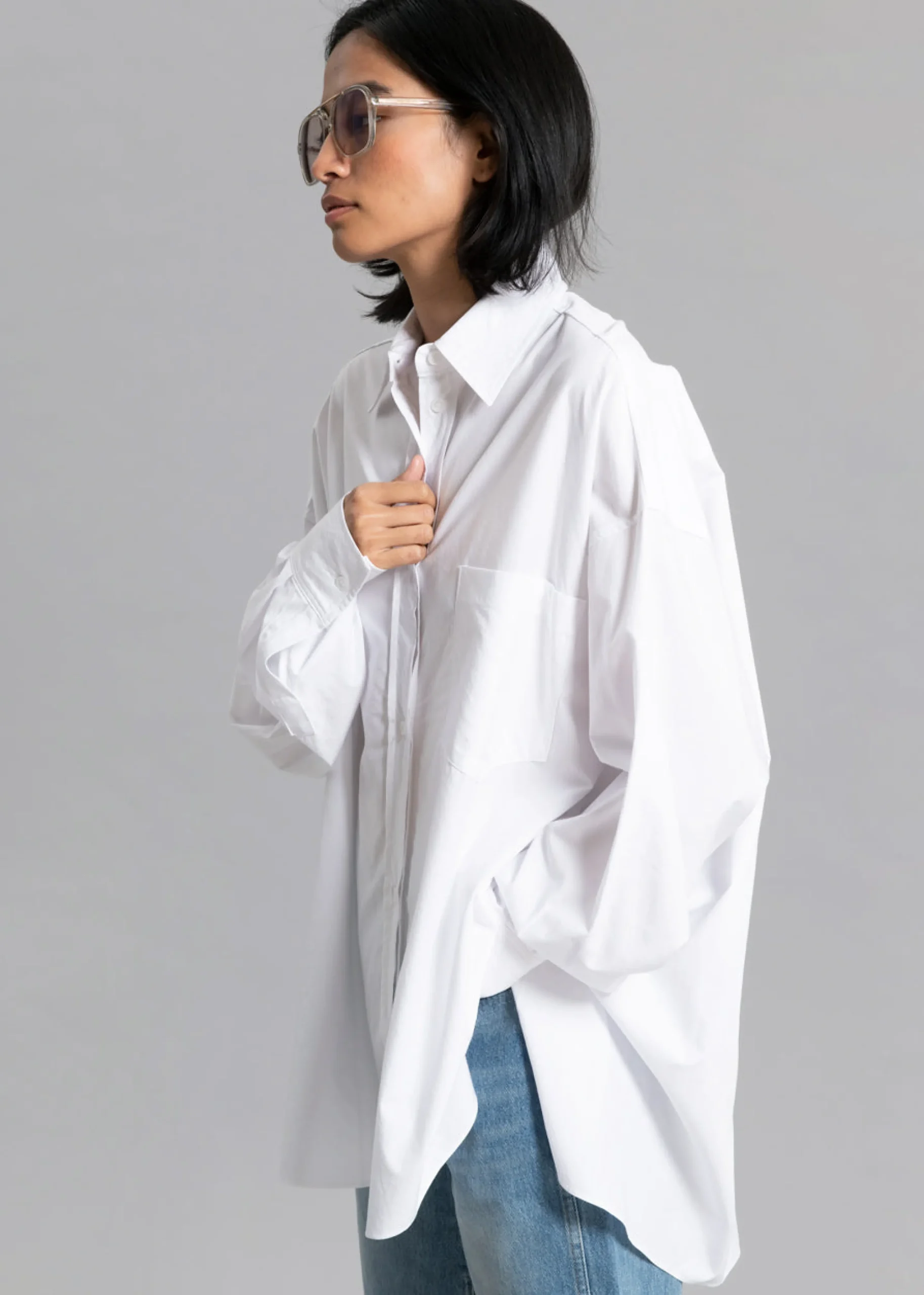 The Frankie Shop Kat Shirt White Outlet