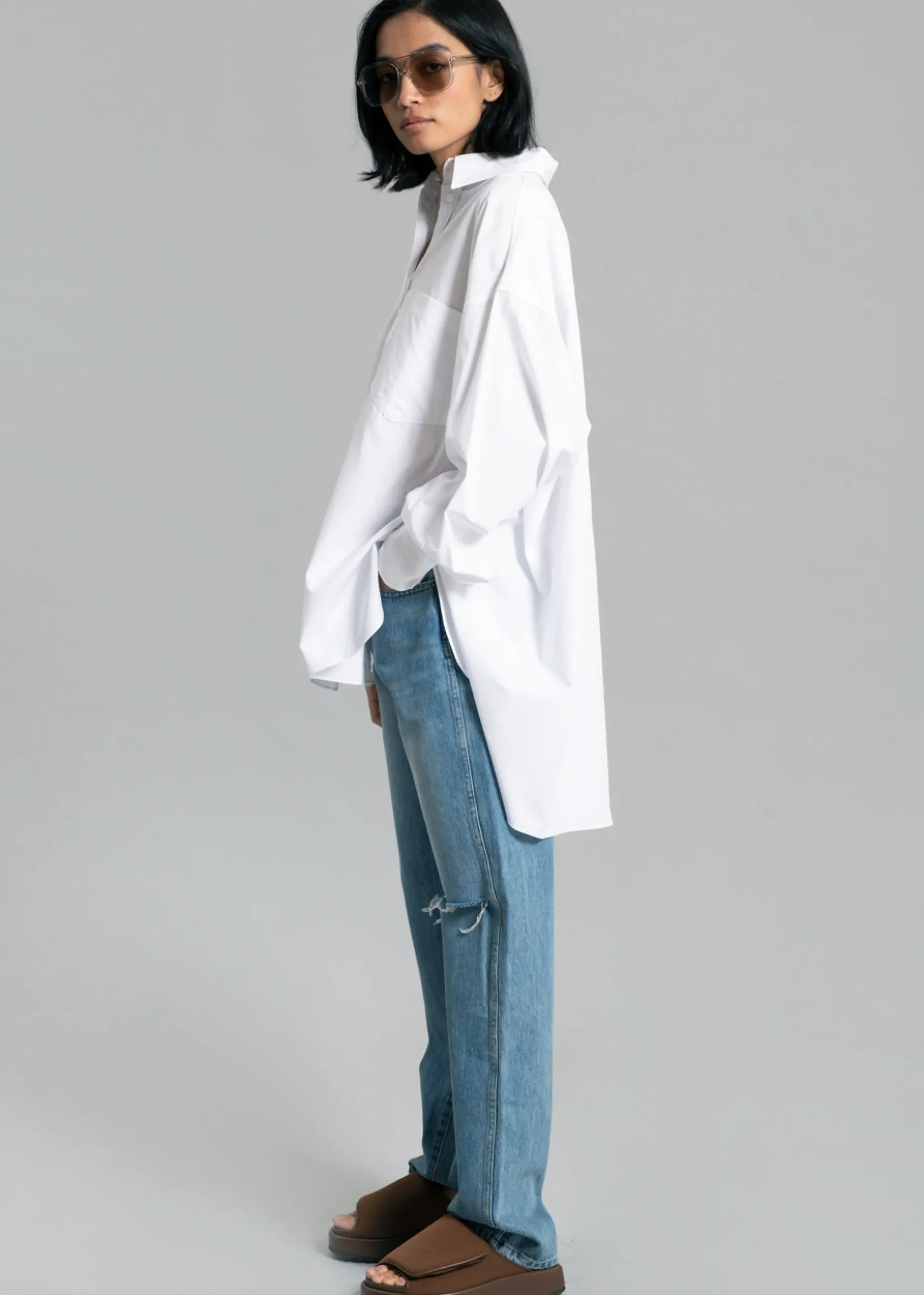 The Frankie Shop Kat Shirt White Outlet