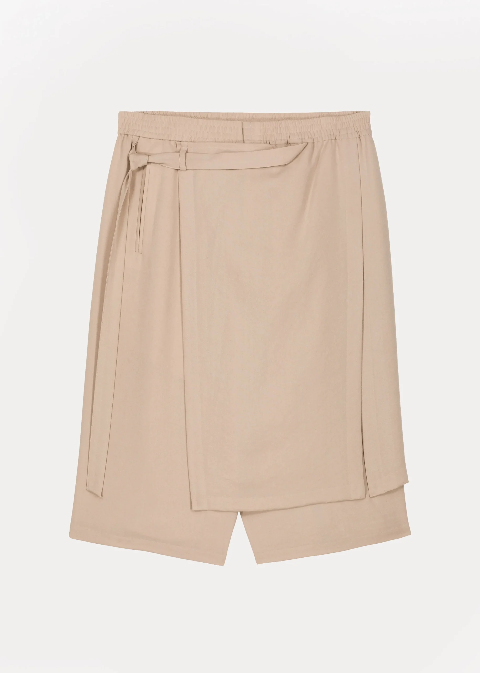 The Frankie Shop Keanu Light Wrap Shorts Natural Clearance