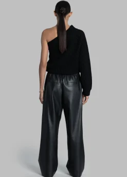 The Frankie Shop Kelan Faux Leather Pants Black Hot