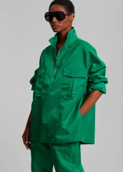 The Frankie Shop Kevin Anorak Jacket Kelly Green Online