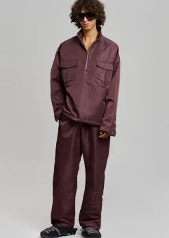 The Frankie Shop Kevin Anorak Jacket Burgundy Sale