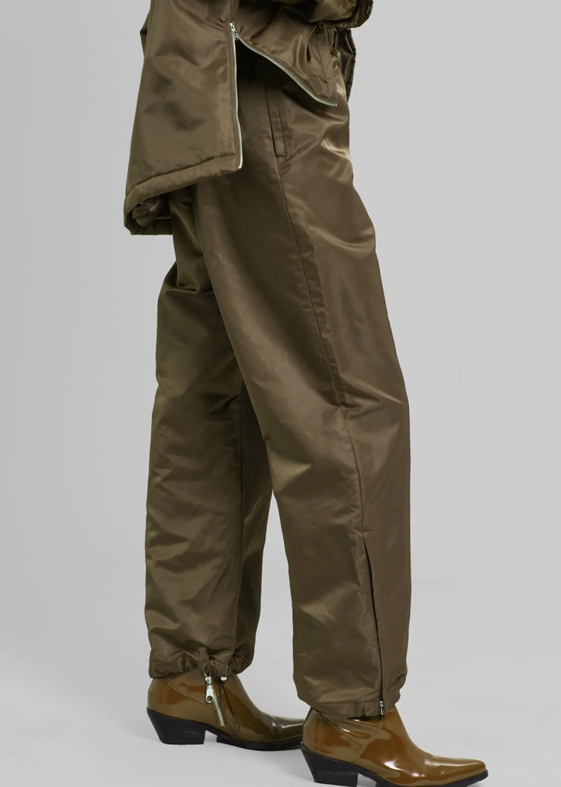 The Frankie Shop Kevin Track Pants Khaki Brown Discount