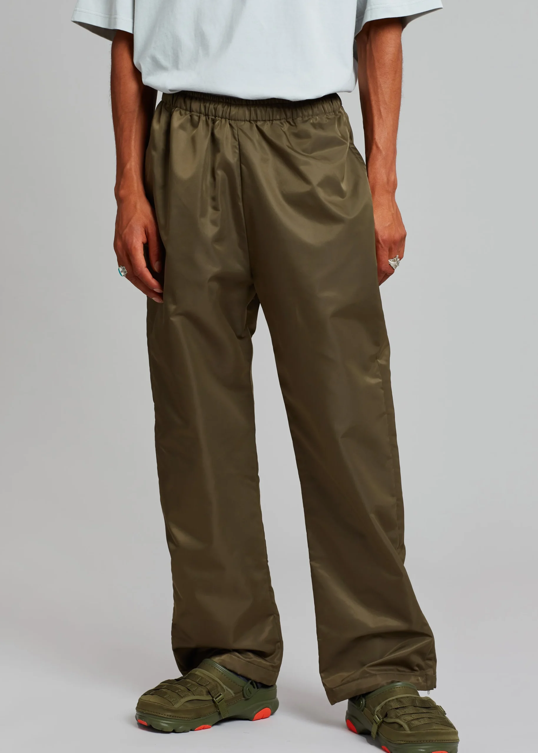 The Frankie Shop Kevin Track Pants Khaki Brown Discount