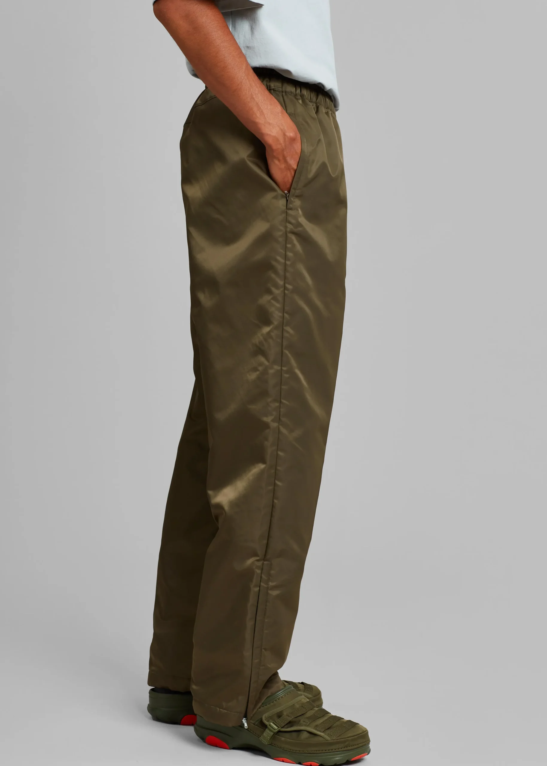 The Frankie Shop Kevin Track Pants Khaki Brown Discount