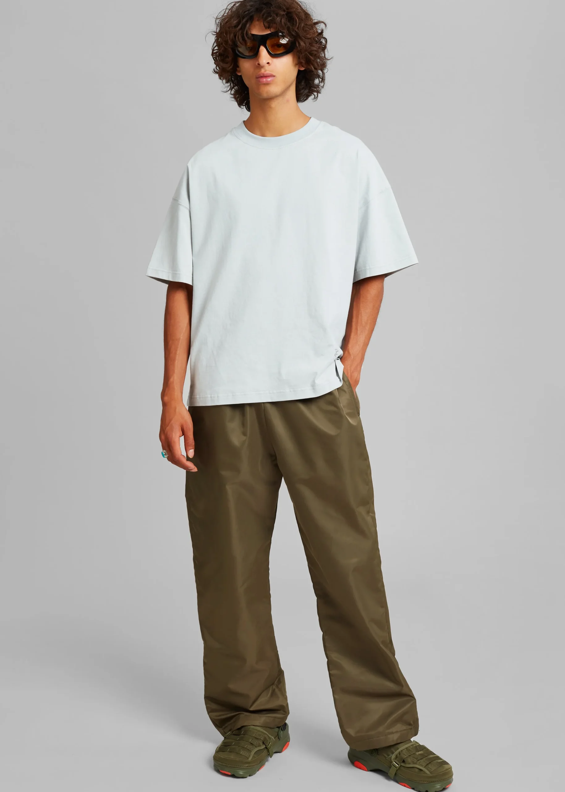 The Frankie Shop Kevin Track Pants Khaki Brown Discount