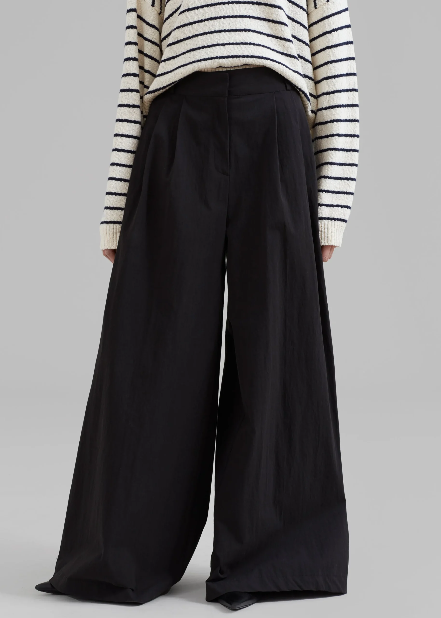 The Frankie Shop Kiel Wide Pants Black Sale