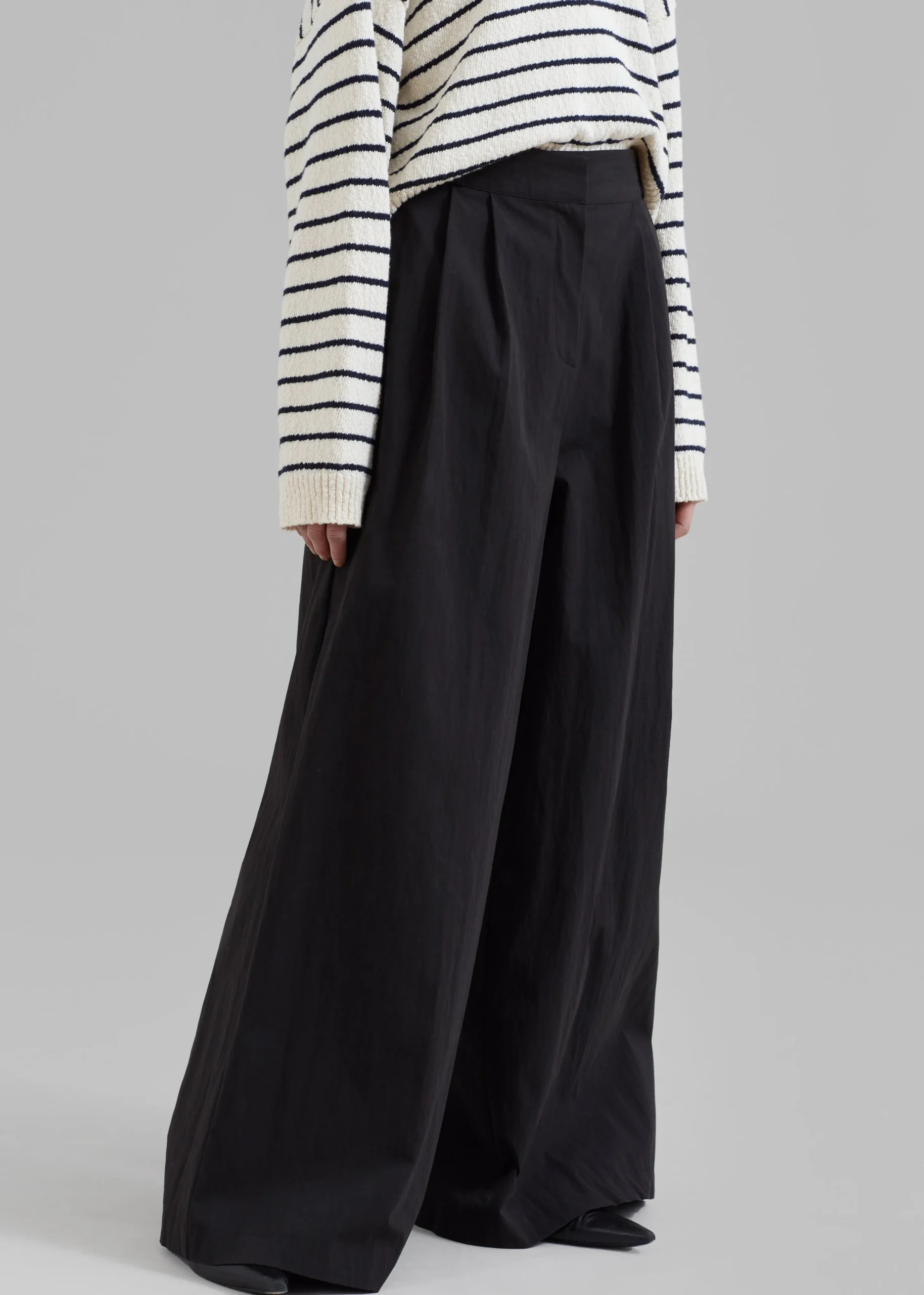 The Frankie Shop Kiel Wide Pants Black Sale