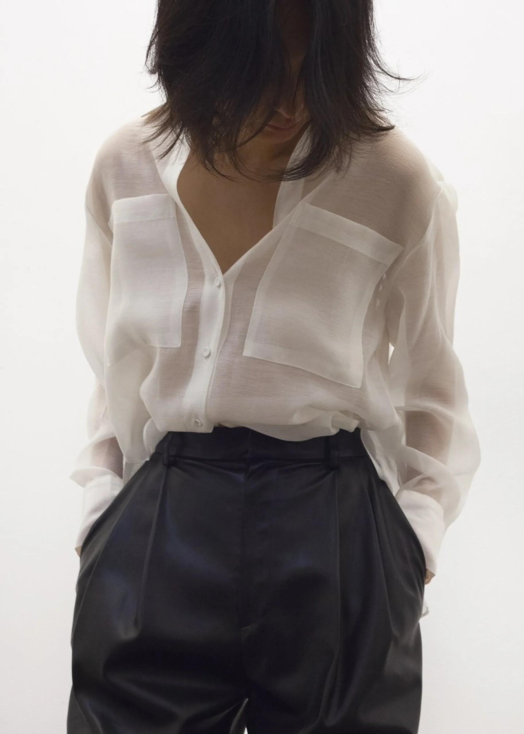 The Frankie Shop Kier Blouse Off White New