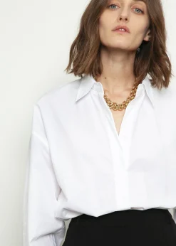 The Frankie Shop Lakely Oversized Button Down Shirt White Online
