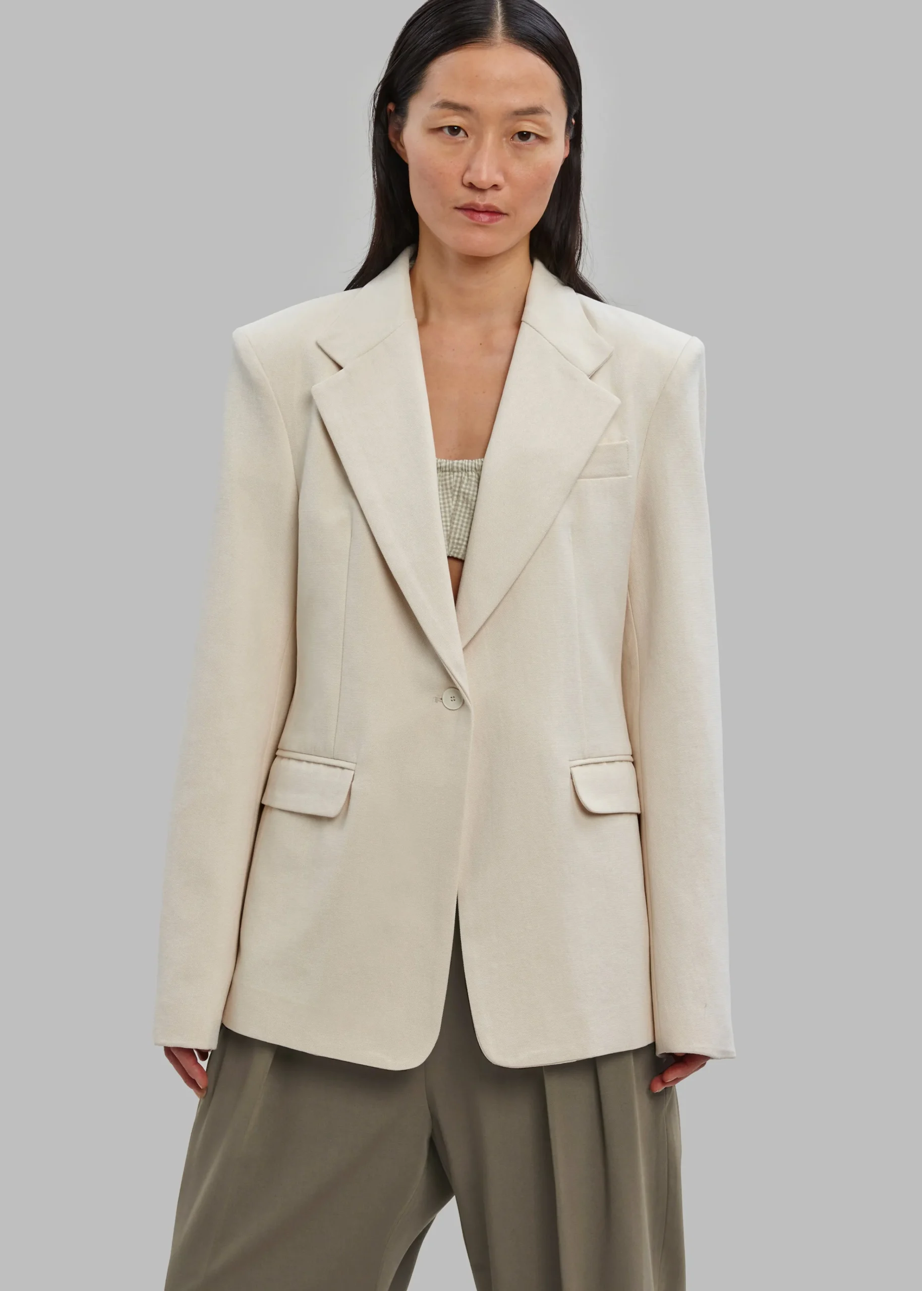 The Frankie Shop Lasla Blazer Cream New