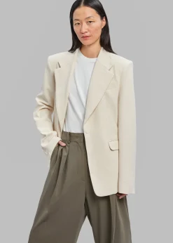 The Frankie Shop Lasla Blazer Cream New
