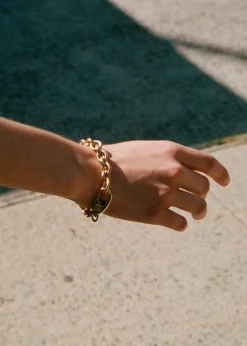 The Frankie Shop Laura Lombardi Cable Bracelet Gold
